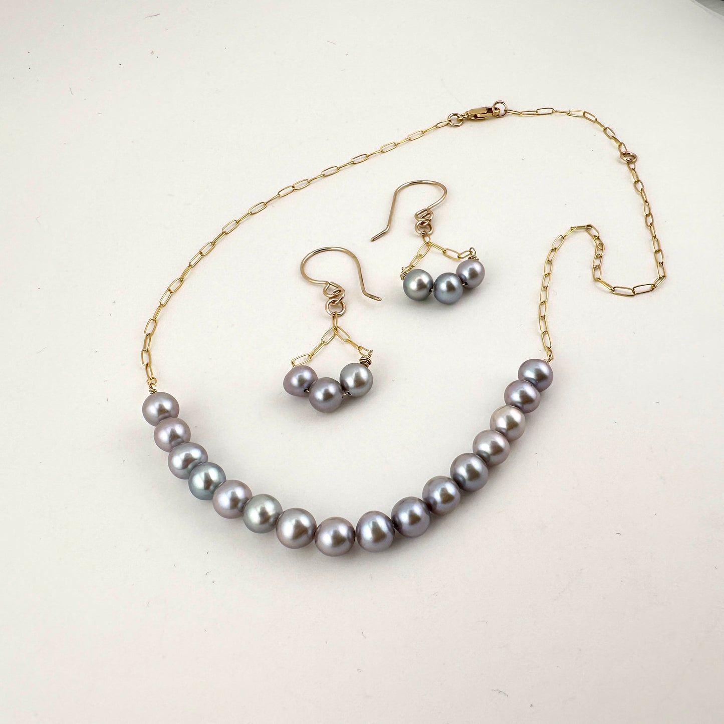 Pearlescence 14/20 Gold Filled Chain Earrings