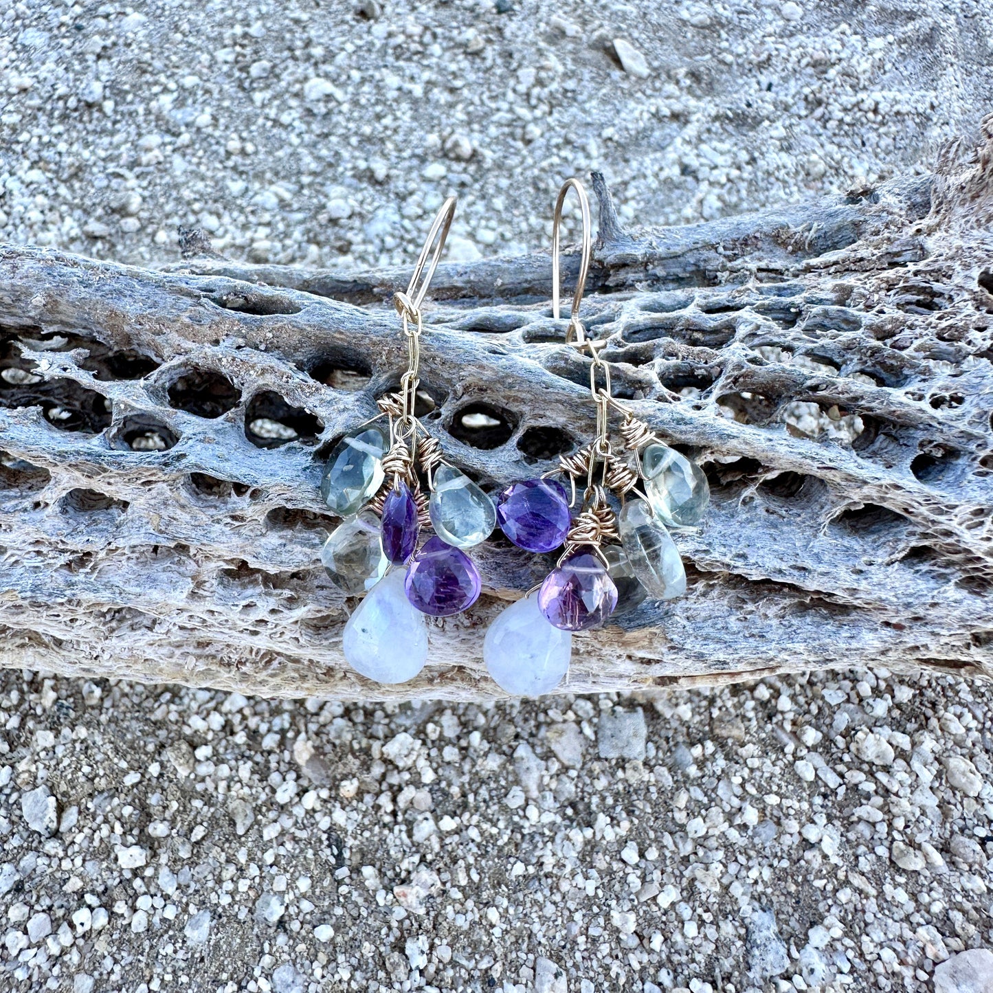 Gemstones Drop Palo Verde Earrings