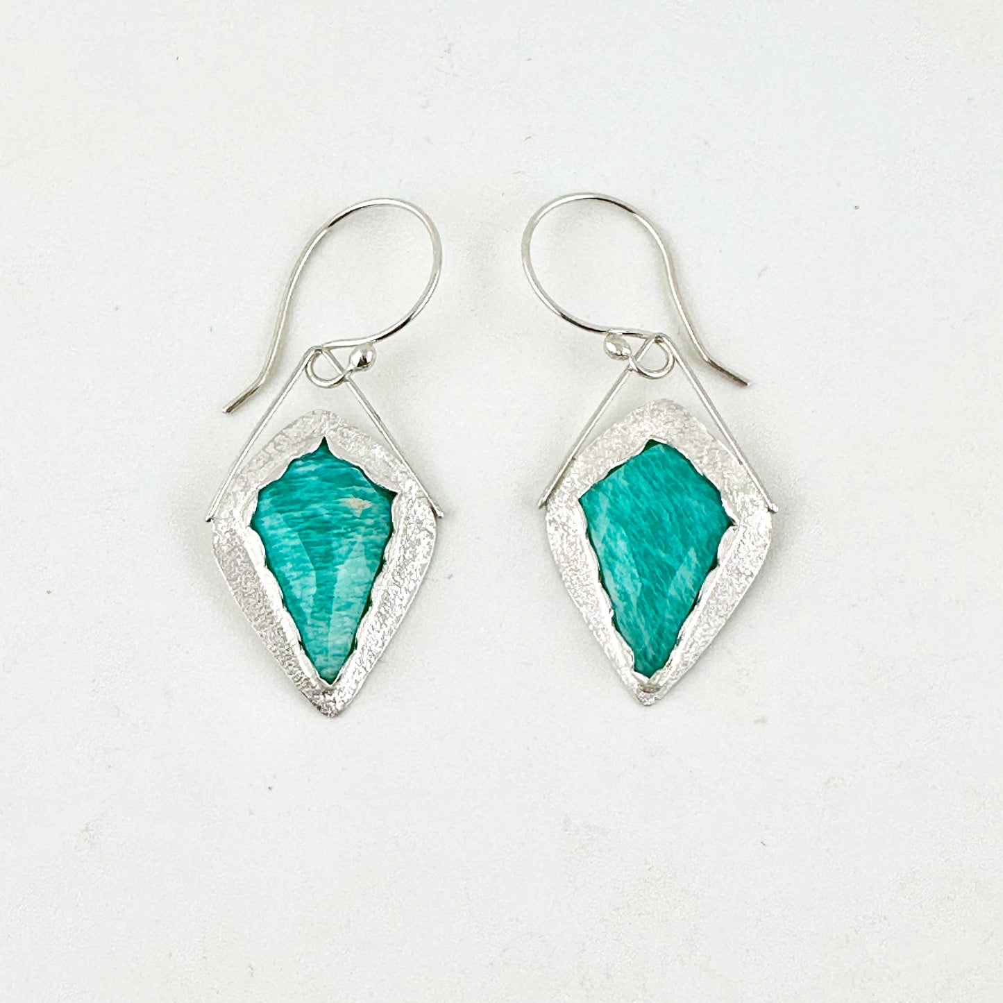 Peruvian Amazonite Kite Earrings