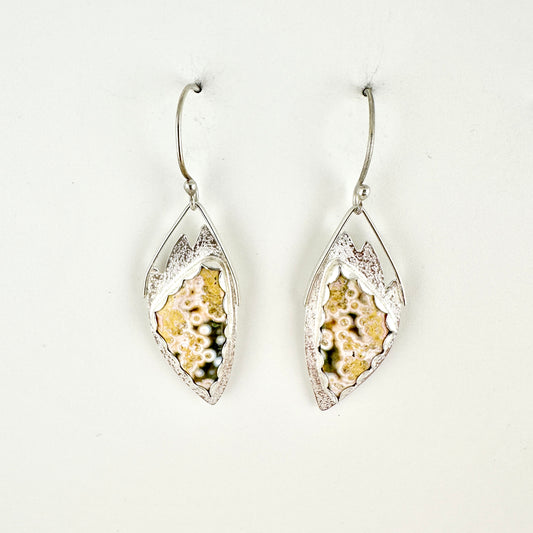 Ocean Jasper Angel Wing Earrings