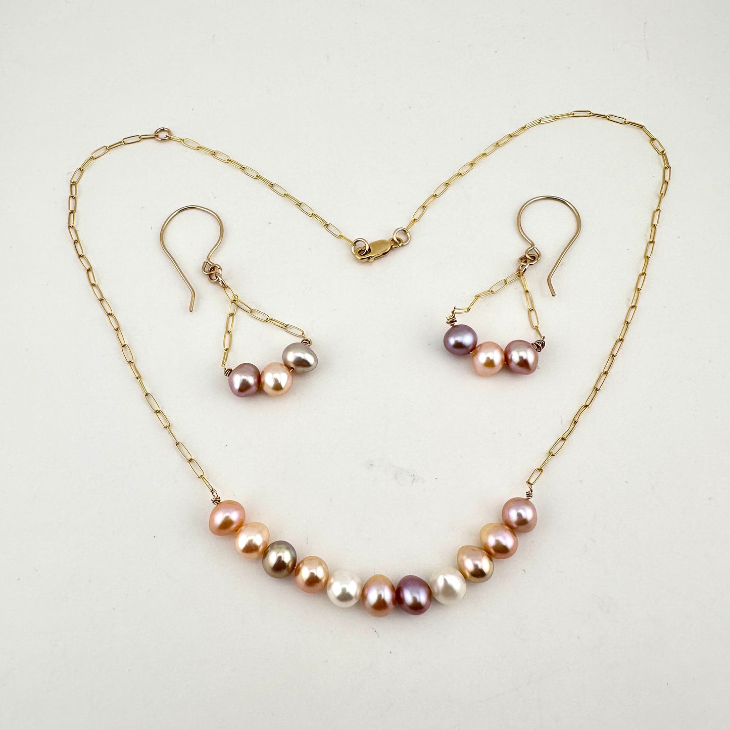 Pearlescence 14/20 Gold Filled Chain Earrings