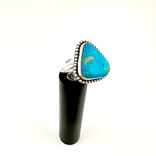 Large Triangle Turquoise Ring Size 10.75