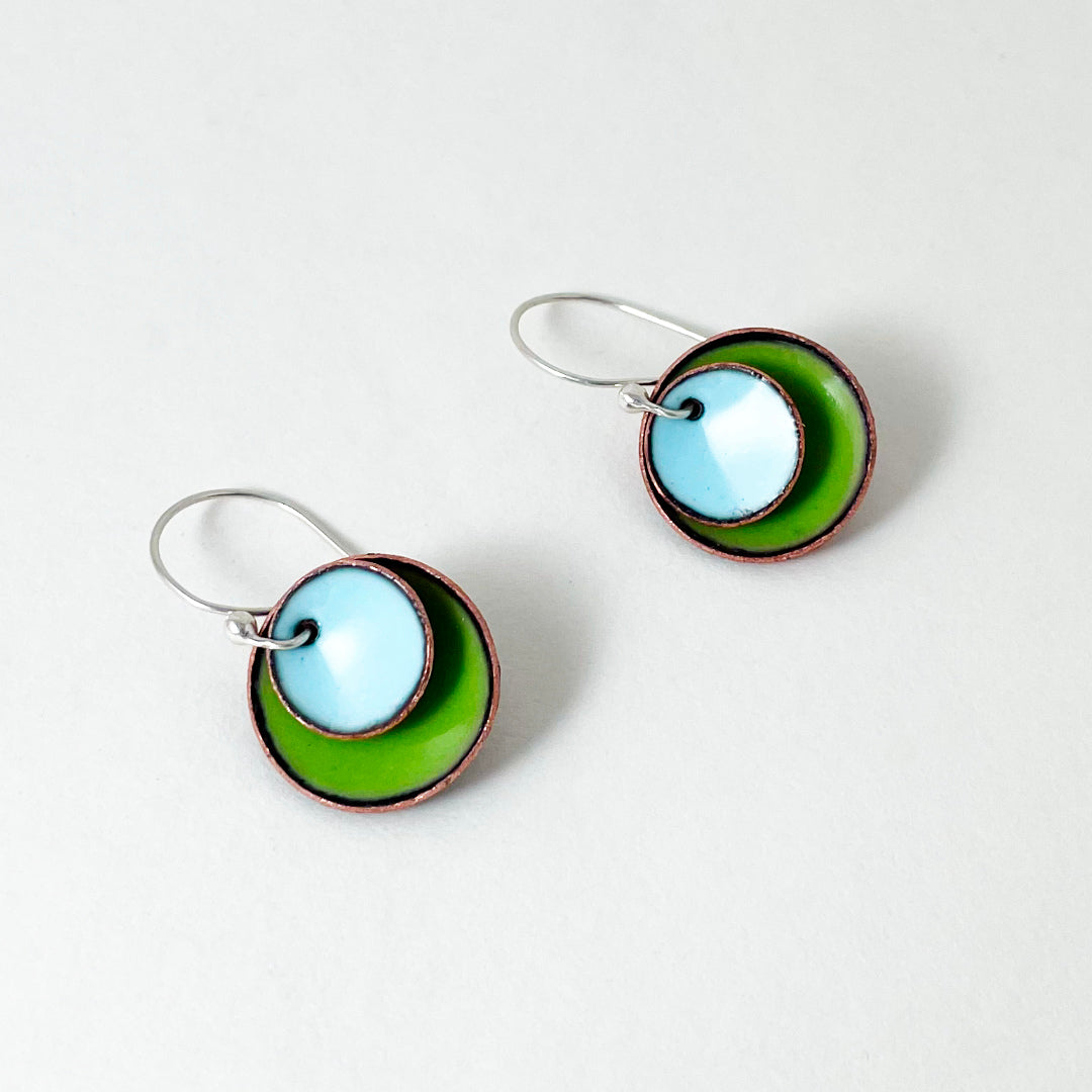 Candy Drop Enameled Earrings