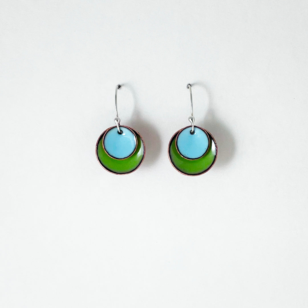 Candy Drop Enameled Earrings