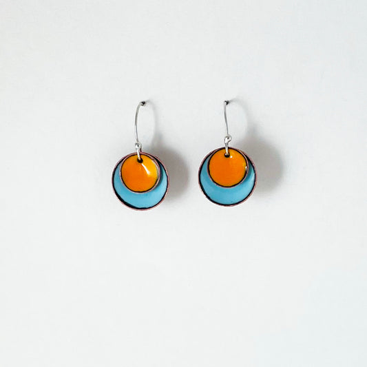 Candy Drop Enameled Earrings