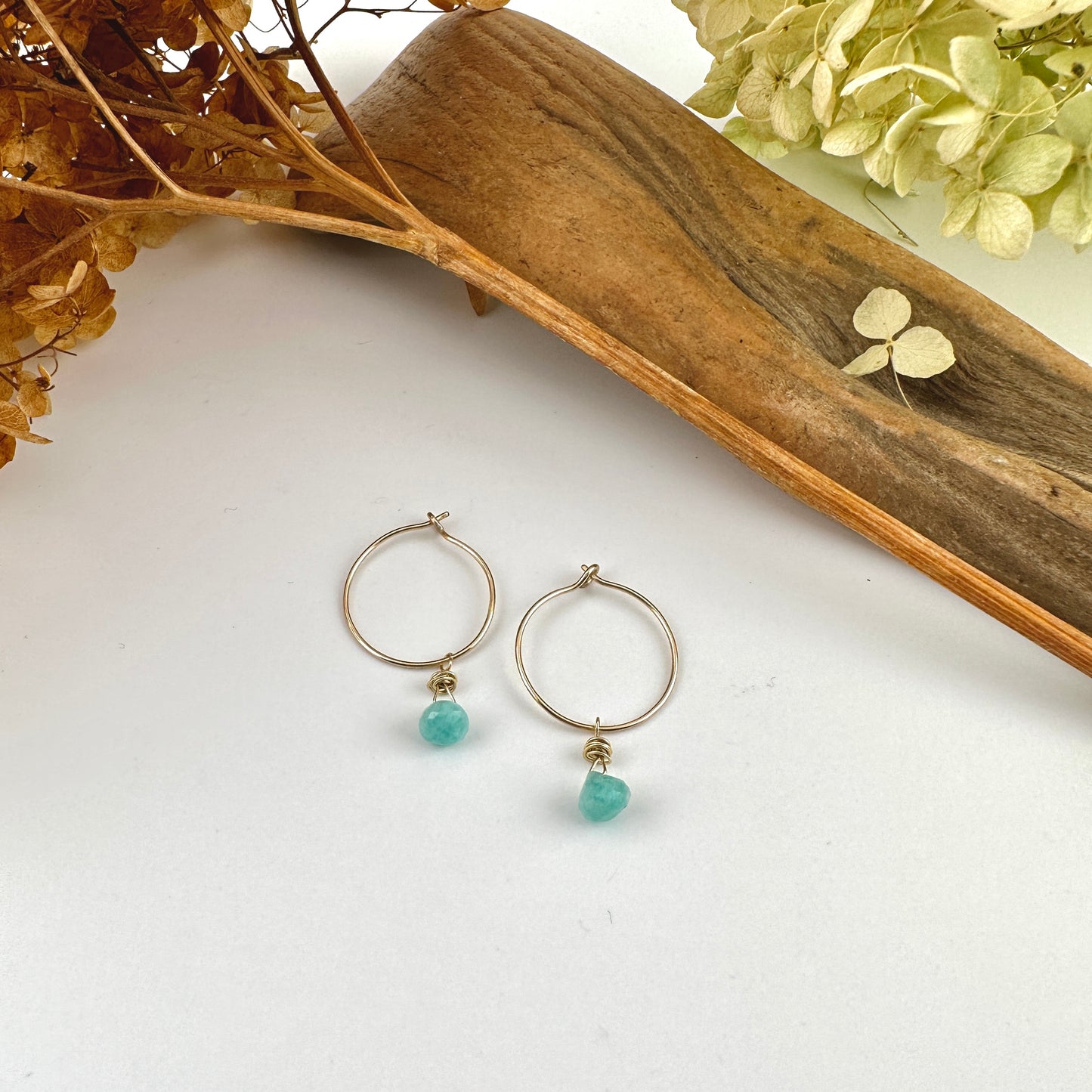 Precious Gems Lightweight Small Hoops