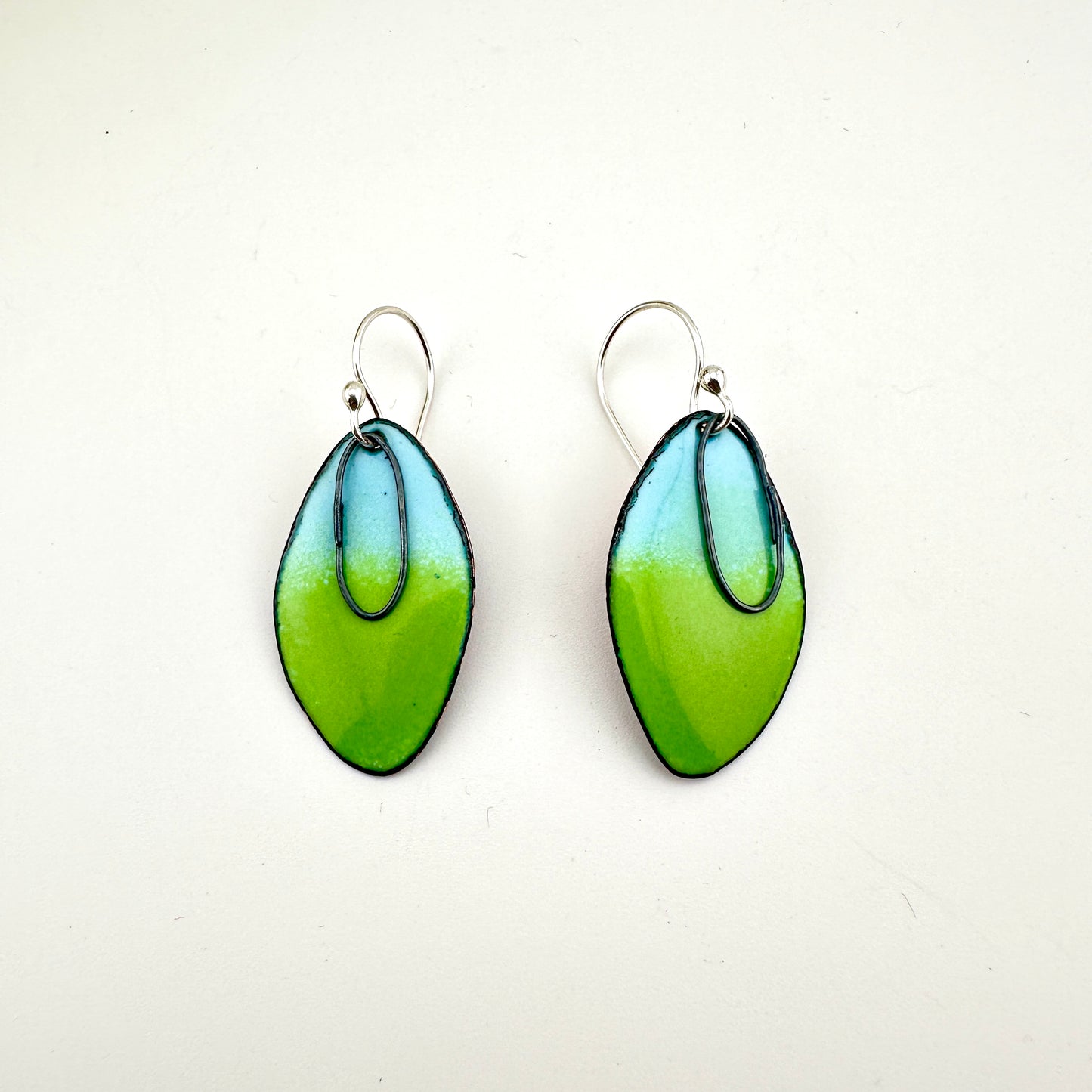 Carmen Enameled Oval Earrings