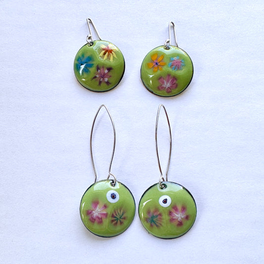 Bloom Enameled Earrings