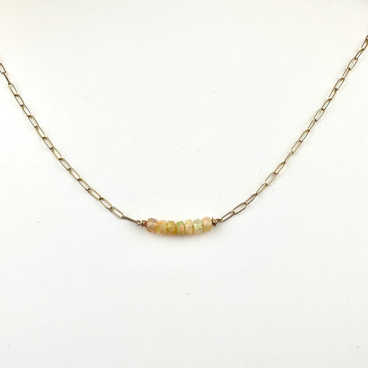 Ethiopian Opal Gembar Necklace