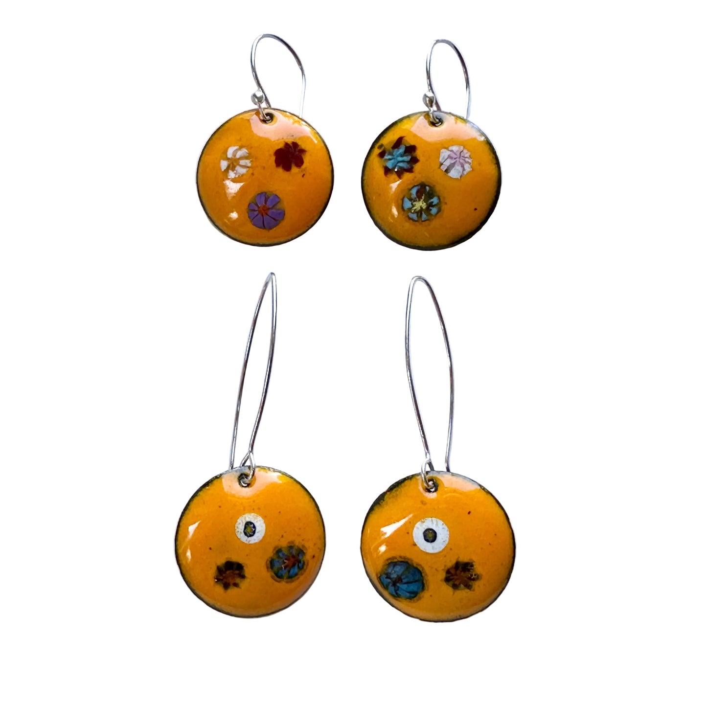 Bloom Enameled Earrings
