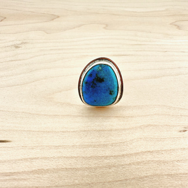 Freeform Turquoise Ring Size 9.25