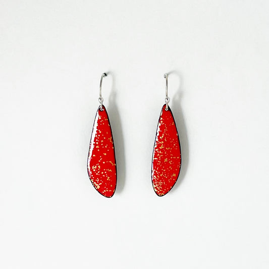 Imperial Petal Enameled Earrings