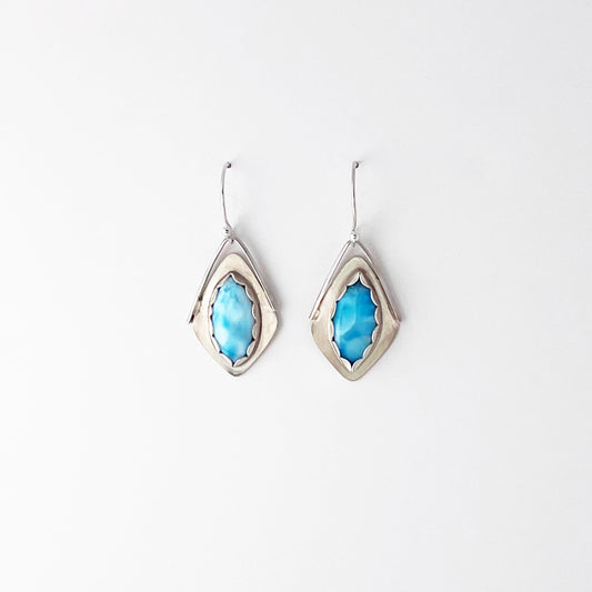 Larimar Marquise Kite Earrings