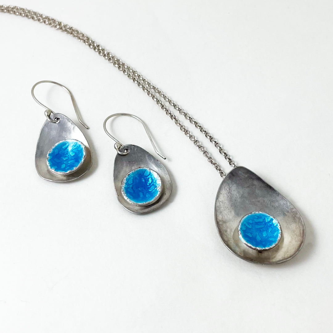 Orbit Enameled Necklace