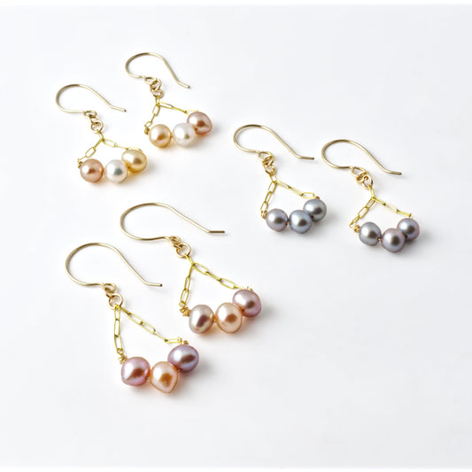 Pearlescence 14/20 Gold Filled Chain Earrings