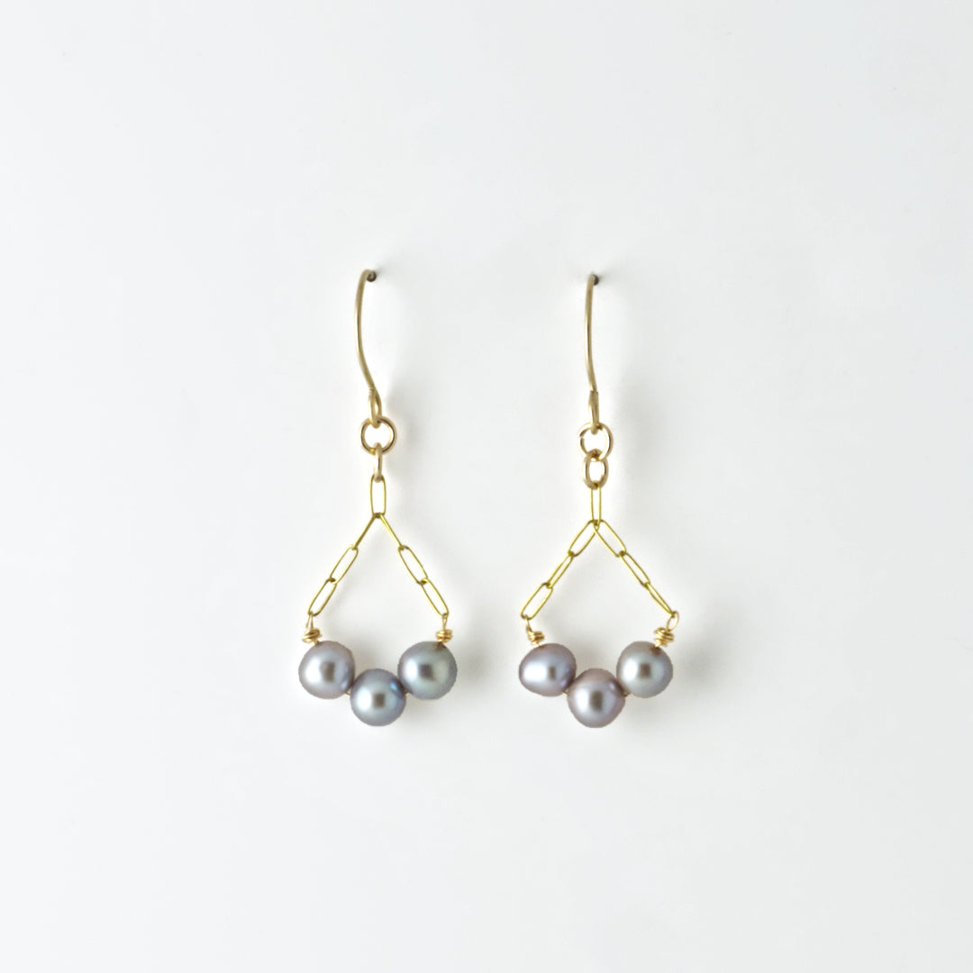 Pearlescence 14/20 Gold Filled Chain Earrings