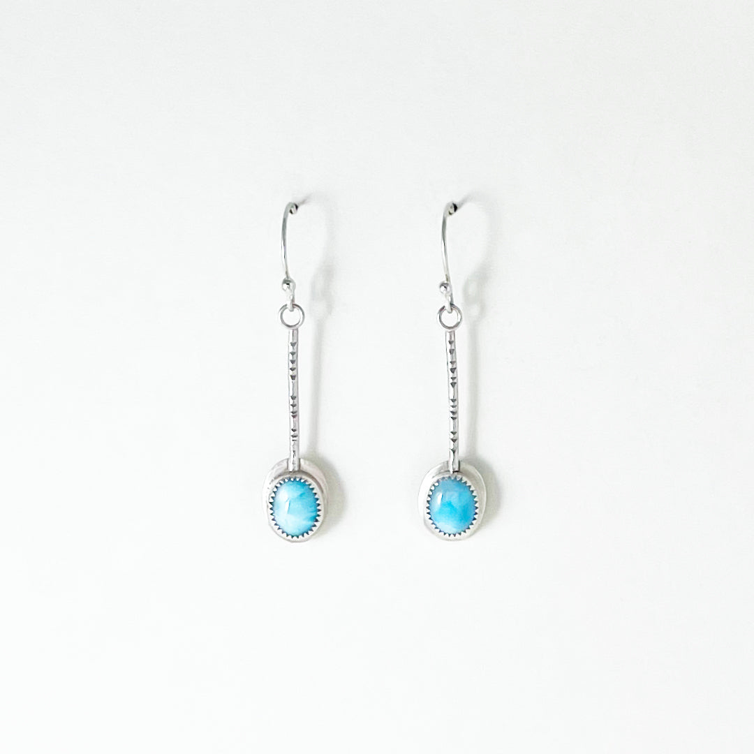 Larimar Pendulum Earrings
