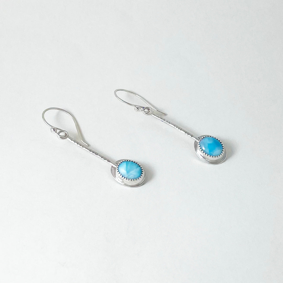 Larimar Pendulum Earrings