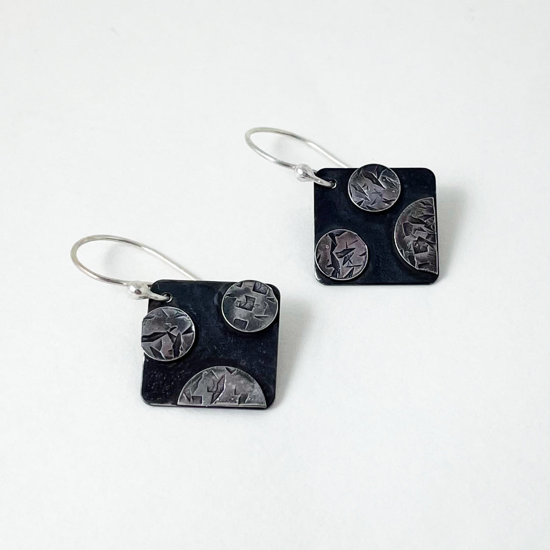 Rebels Small Diamond & Dots Earrings