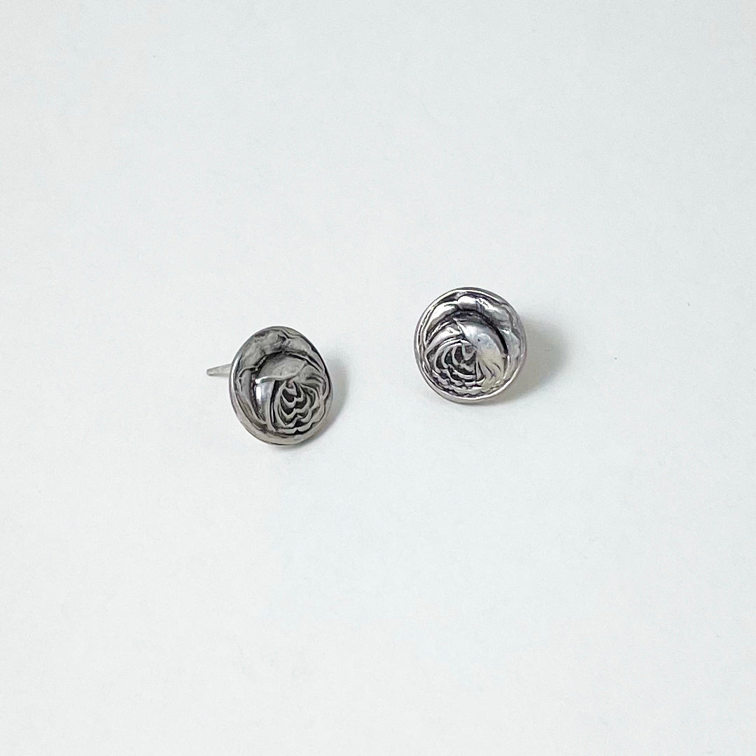Rose Flower Post Earrings