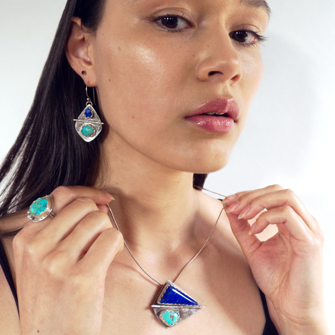 Teardrop Turquoise Ring Size 7