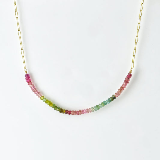 Multi Tourmaline Ombre 14/20 Gold Filled Necklace
