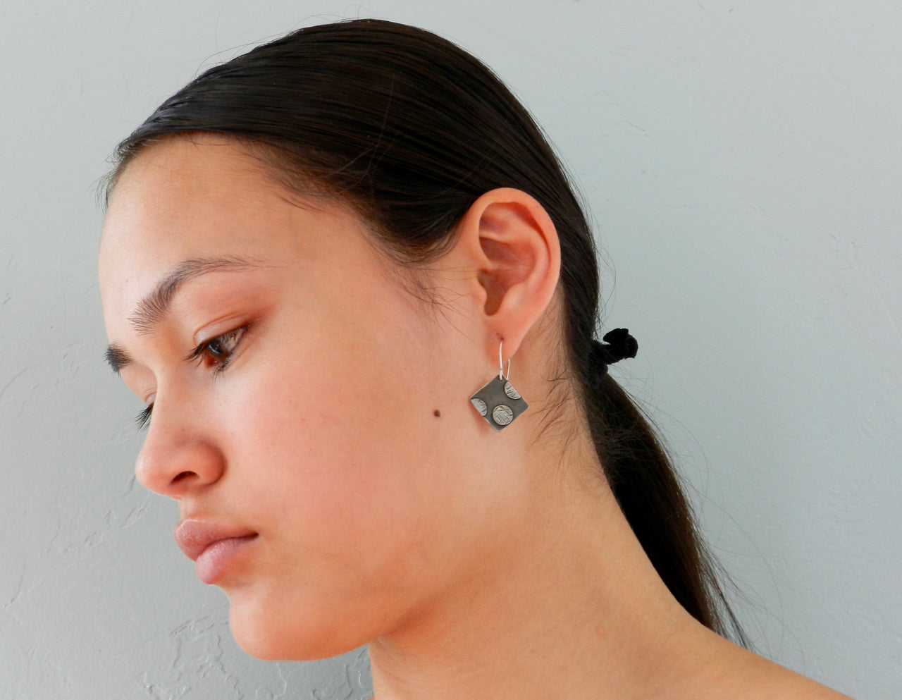 Rebels Small Diamond & Dots Earrings