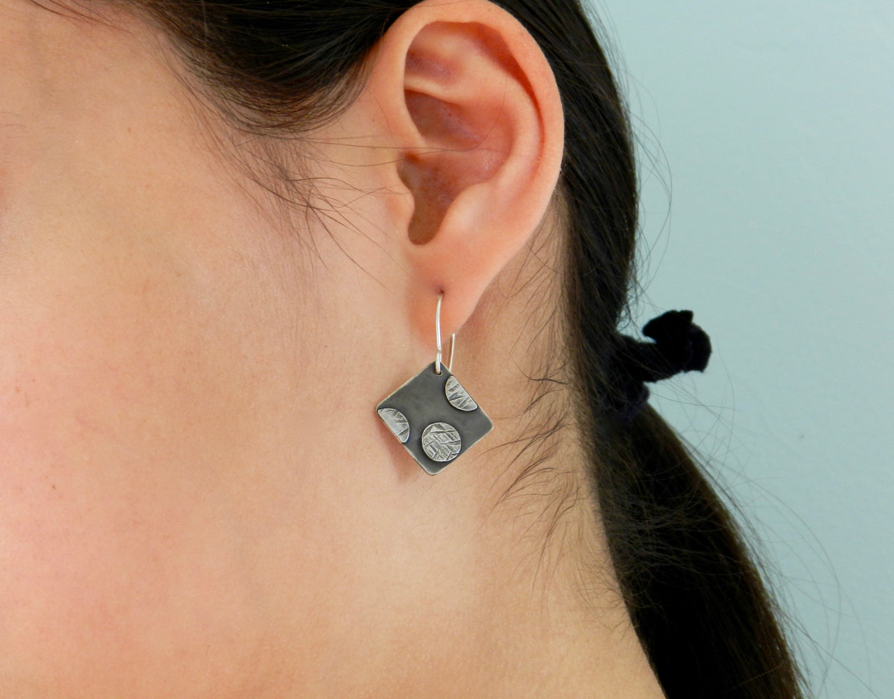 Rebels Small Diamond & Dots Earrings
