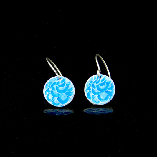 Plume Enameled Earrings