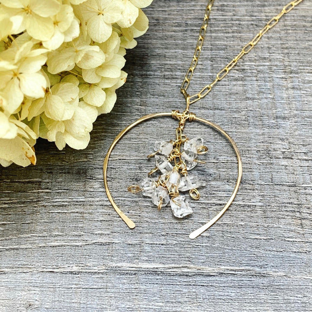Herkimer Diamonds Hoop Earrings