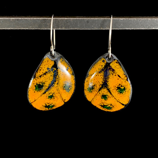 Dancing Girl Enameled Earrings