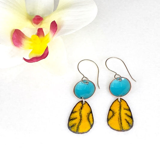 Bella Enameled Earrings