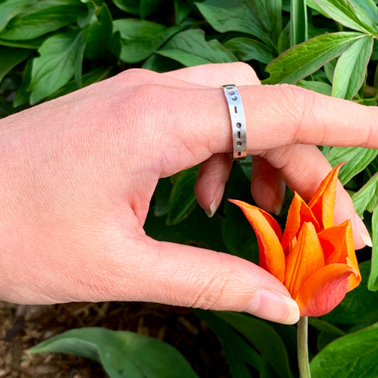 Unisex Morse Code Ring