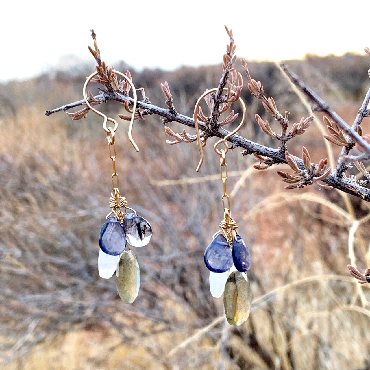 Gemstones Drop Harmony Earrings