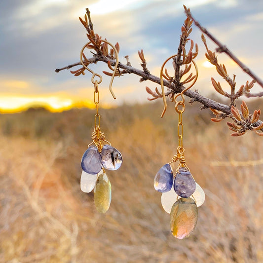 Gemstones Drop Harmony Earrings
