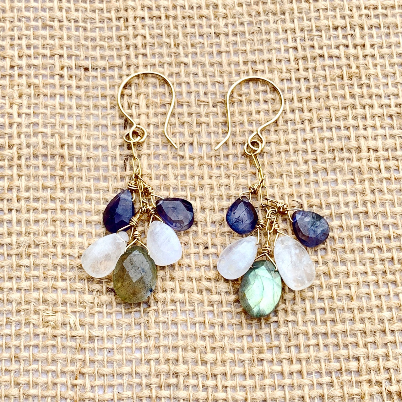 Gemstones Drop Harmony Lariat Necklace