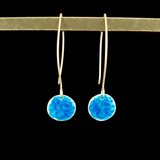 Plume Enameled Earrings