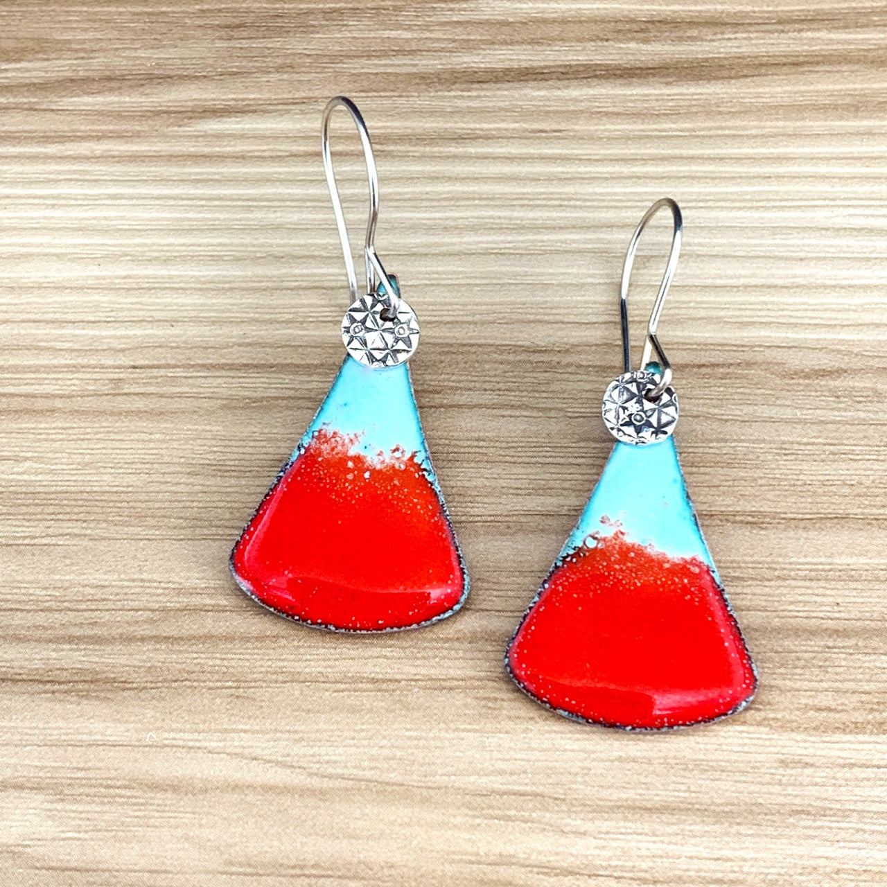 Serena Enameled Teardrop Earrings