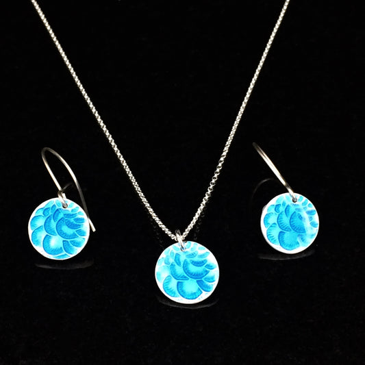 Plume Enameled Necklace