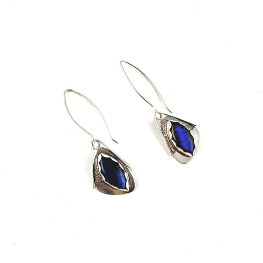 Diamond Shape Labradorite Wing Earrings