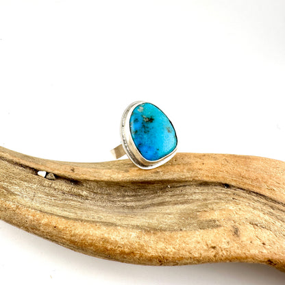 Freeform Turquoise Ring Size 9.25