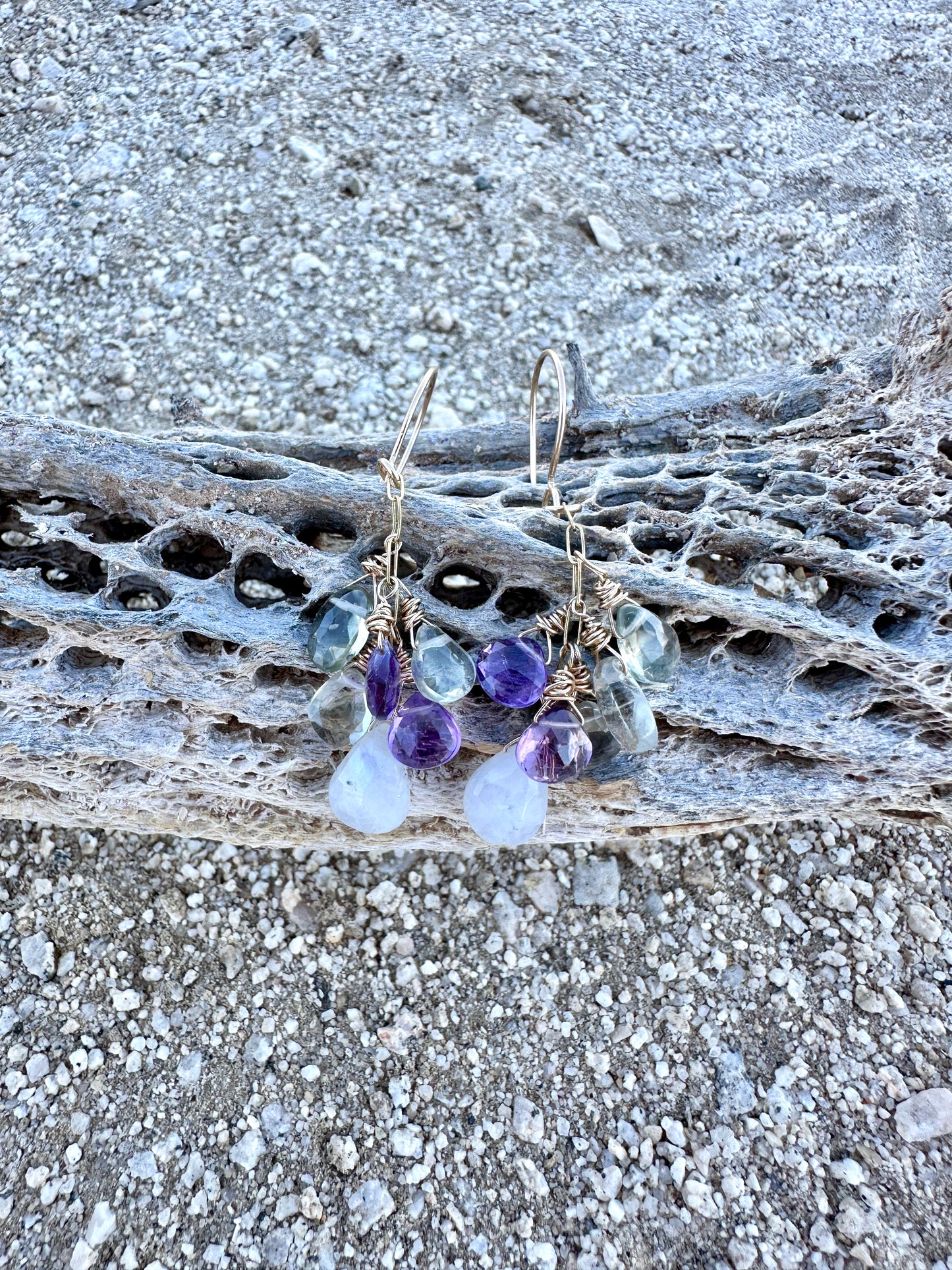 Gemstones Drop Palo Verde Earrings