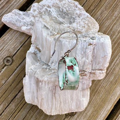 Overlapped Circle Enameled Earrings