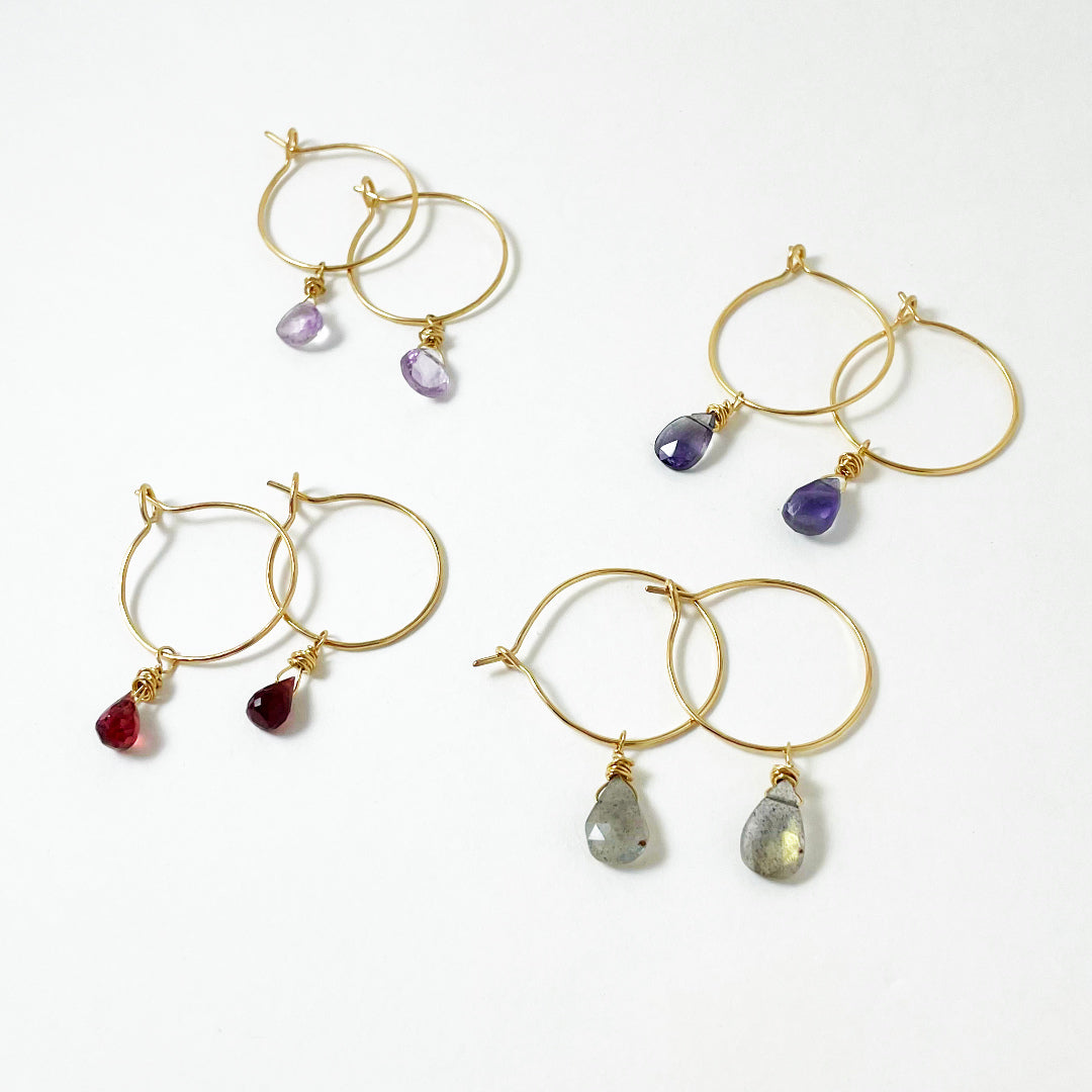 Gem hoops on sale