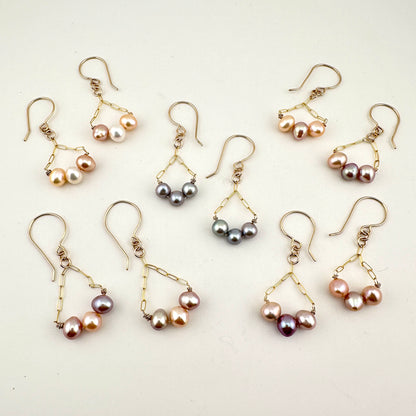 Pearlessence 14/20 Gold Filled Chain Earrings
