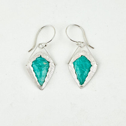 Peruvian Amazonite Kite Earrings