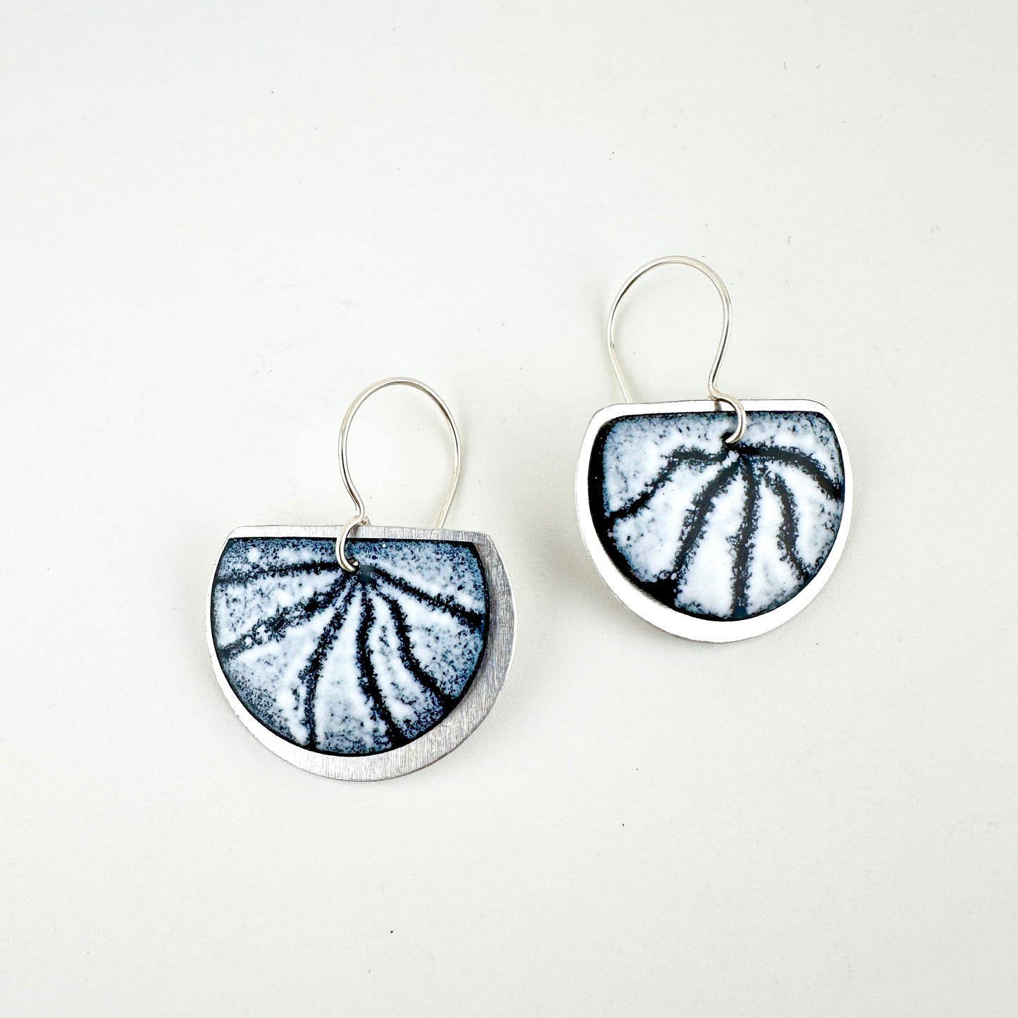 Rays of Light Enameled Earrings