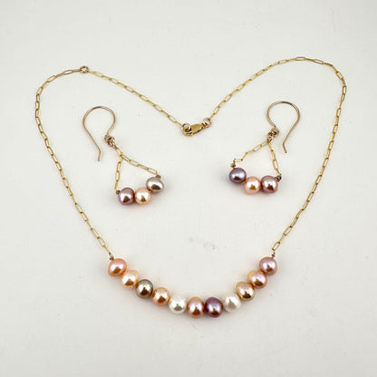 Pearlessence 14/20 Gold Filled Chain Earrings
