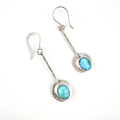 Larimar Pendulum Earrings
