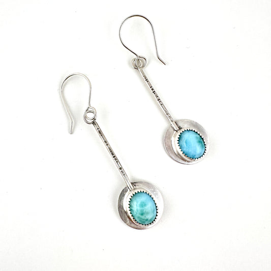 Larimar Pendulum Earrings